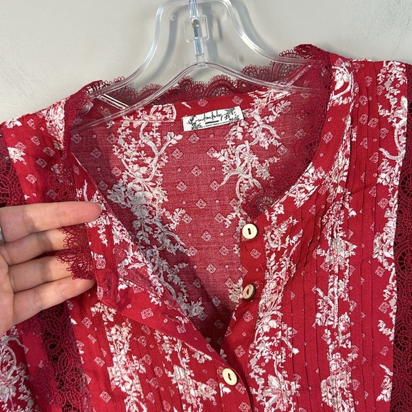 Free People After Hours Red Bodysuit Size M - Picture 16 of 16